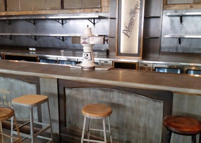 Zinc Bar and Shelves, Queen Ann Hall, Seattle, WA