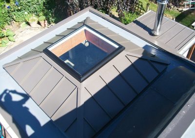 standind seam metal roof on outdoor kitchen - top, kent, WA