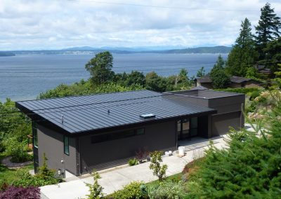 standing seam steel roof, West Seattle, WA